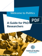 A Guide For PHD Researchers: Welcome To Politics
