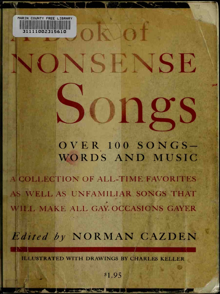 A Book of Nonsense Songs (Art eBook) Folk Music Syllable