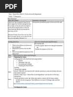 Name: Rosy Thinn Lesson: 06 Topic: Grade: 7 (50minutes) Unit Overview Main Idea (Claim) Summative Assessment