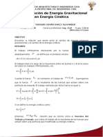 Transformación de Energía Gravitacional en Energía Cinética