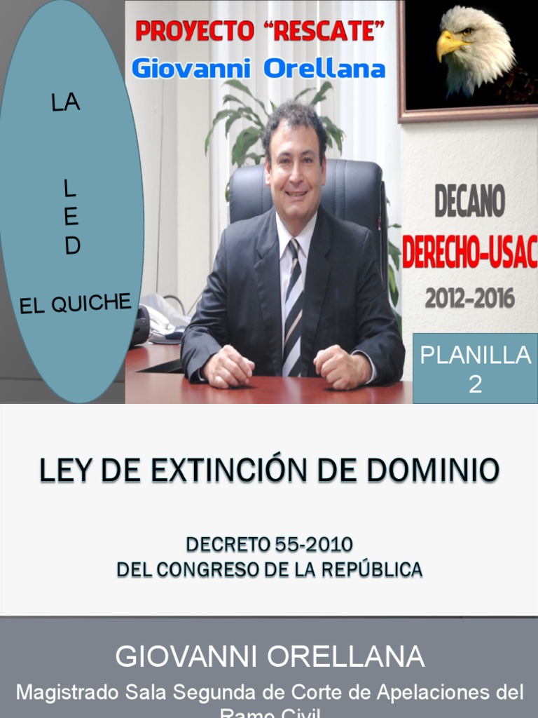 Ley de Extinción de Dominio en Guatemala | PDF | Dominio eminente ...
