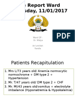 Case Report Ward Wednesday, 11/01/2017: Ward GP: Dr. Widya An'umillah Farella