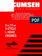 Tecumseh Service Repair Manual 3HP To 11HP 4 Cycle L Head Flat Head Engines 692509 PDF