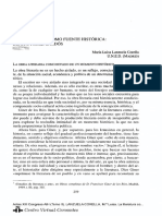 La novela de Galdós: valioso documento histórico