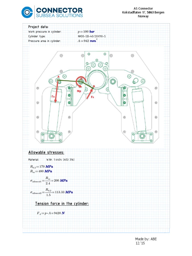 Clamp Calculation 3 PDF Continuum Mechanics Physics