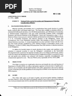 Download DOH AO 2016-0041 Prevention and Management of Abortion Complications by Gabriel Borlongan SN344526773 doc pdf