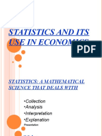 Statistics &amp; Its Use in Economics-amit krishna