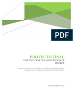 Proyecto Final Investigacion de Prevencion de Riesgos.