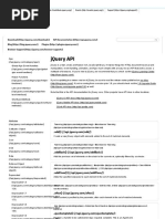 JQuery API Documentation