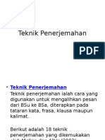 Teknik Penerjemahan