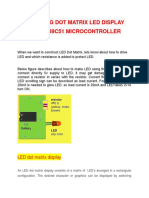 Interfacing Dot Matrix Led Display With An At89c51 Microcontroller