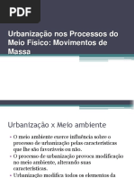 Movimentos de Massa - Erosão