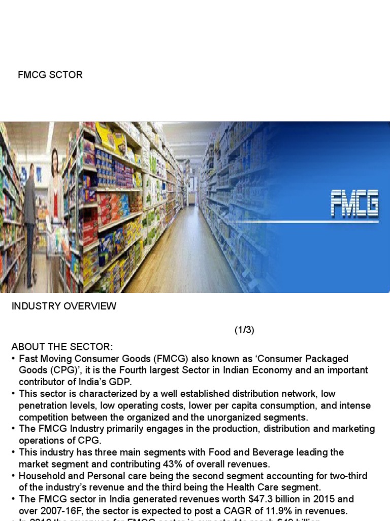 FMCG Sector Overview and Growth Insights | PDF | Value Added Tax | Taxes
