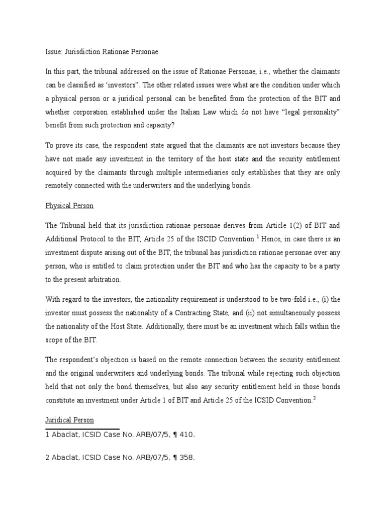 Icsid Case No. Arb1616