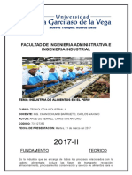 Informe Industria Alimenticia