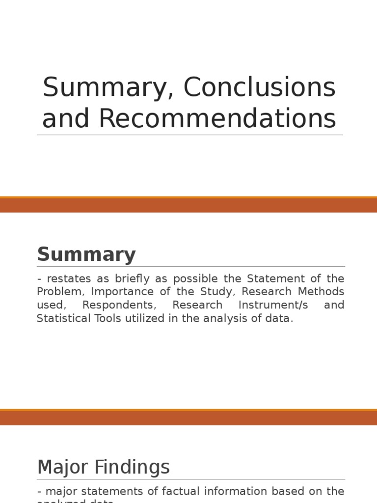 conclusion and recommendations in dissertation