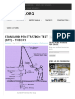 Standard Penetration Test (SPT) - Theory