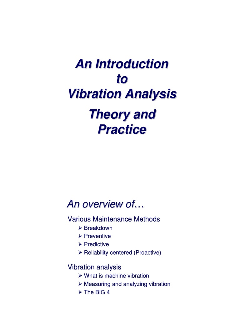 An Introduction To Vibration Analysis Theory and Practice | PDF | Hertz ...