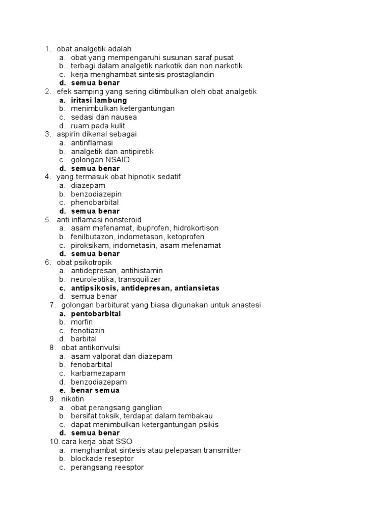 Contoh Soal Ujian Masuk Apoteker Pdf Deretan Contoh