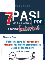 7 Pasi Pentru o Echipa Fantastica - HANDOUT