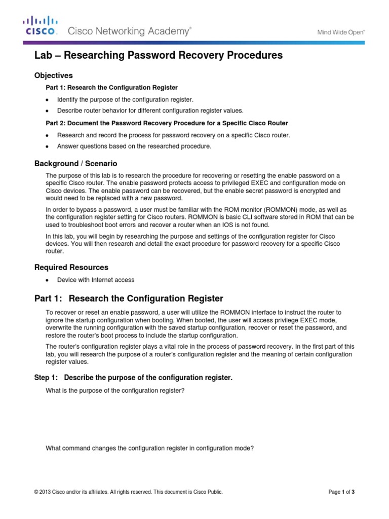 11.4.2.8 Lab Researching Password Recovery Procedures.pdf Booting