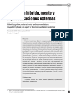 Véliz (2009) Cognición Híbrida, Mente y Representaciones Externas