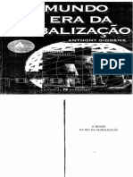 Anthony Giddens o Mundo Na Era Da Globalizacao