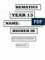 HL Stat Option Book 1