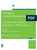 IRTAD Session: International Road Safety Benchmarking Overview of Recent Road Safety Developments in IRTAD Countries