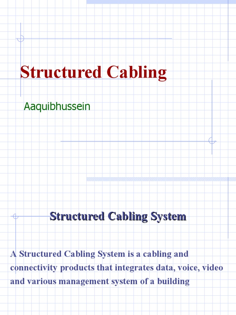 Structured Cabling System Overview | PDF | Electricity | Electrical ...