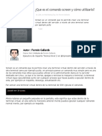 ¿Que Es El Comando Screen y Cómo Utilizarlo_ « Xpress Hosting Blog