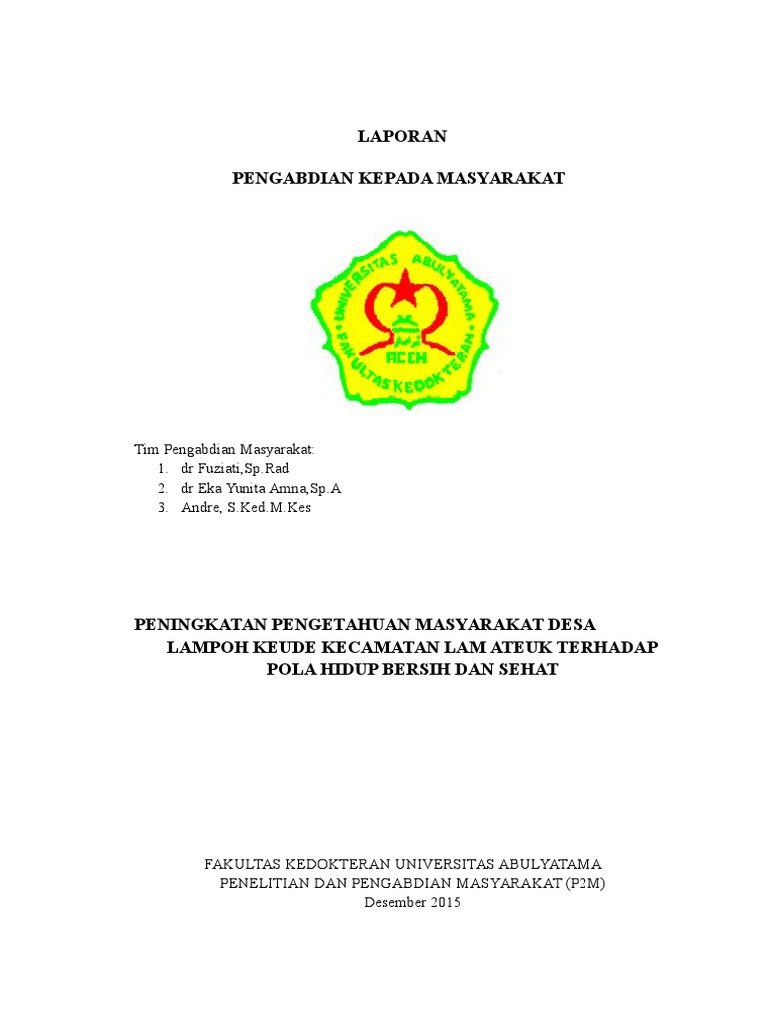 Contoh Laporan Pengabdian