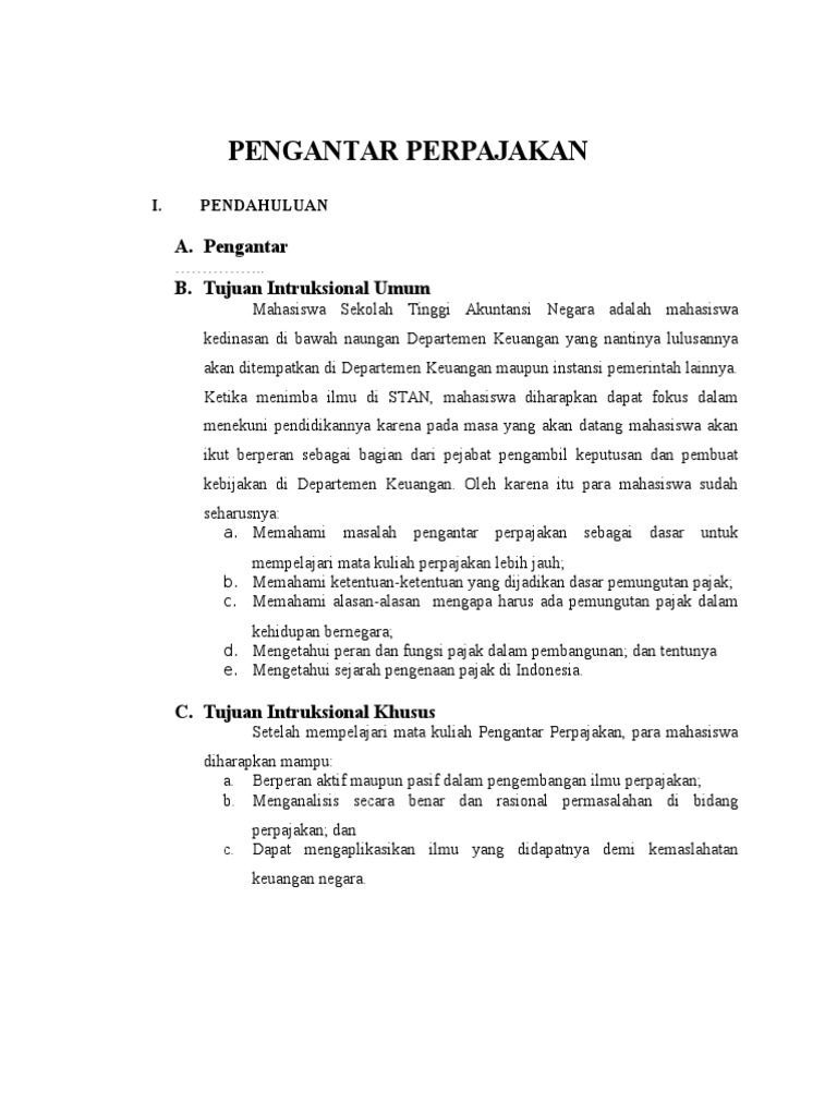 Sejarah dan Pengantar Perpajakan Indonesia | PDF | Pengelolaan Keuangan ...