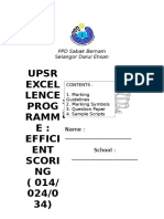 Upsr Excel Lence Prog Ramm E: Effici ENT Scori NG (014/ 024/0 34)