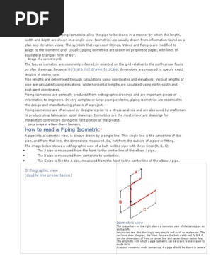 Piping Isometric