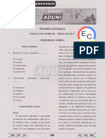 Ec - Examen de Entrada - Anual San Marcos - de - Aduni - 2017