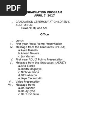 Graduation Program