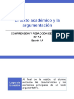 1A-ZZ03 El Texto Academico Argumentativo 2017-1 43415