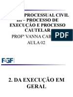 Aula 02- Da execução em geral  (parte 1)