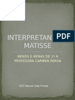Interpretando a Matisse