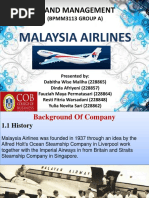 Malaysia Airlines (Brand Management)