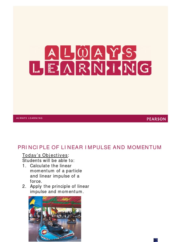 1 Principle of Linear Impulse and Momentum (Compatibility Mode) | PDF ...