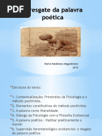 O Resgate Da Palavra Poética