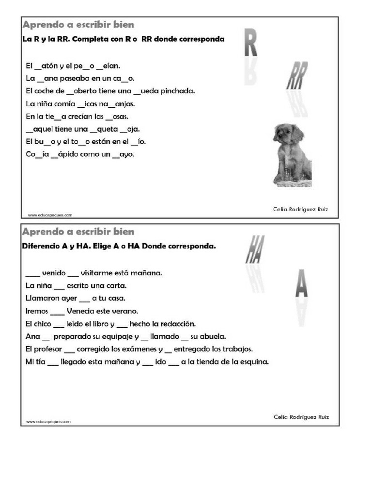 Completar Con Letras | PDF