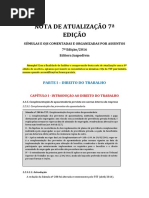 Atualização Livro de Súmulas e OJs Do TST - Comentadas e Organizadas Por Assunto - 7 Ed