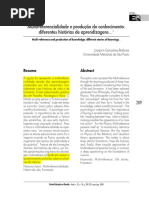 BARBOSA, Joaquim Gonçalves - Multirreferencialidade e Produção Do Conhecimento