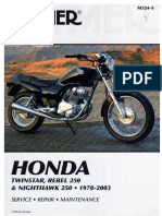 Honda Rebel Nighthawk 78 A 03 Service Manual Clymer PDF