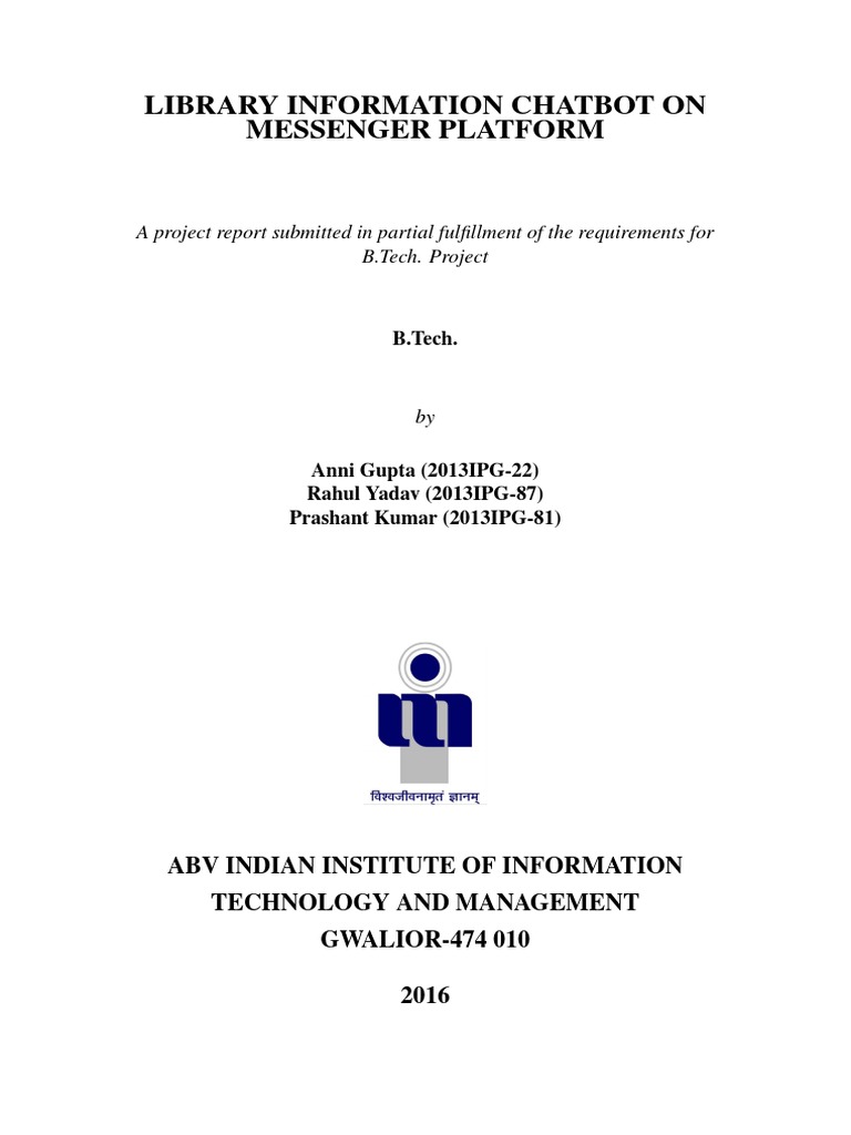 Problem statement for chatbot project picture