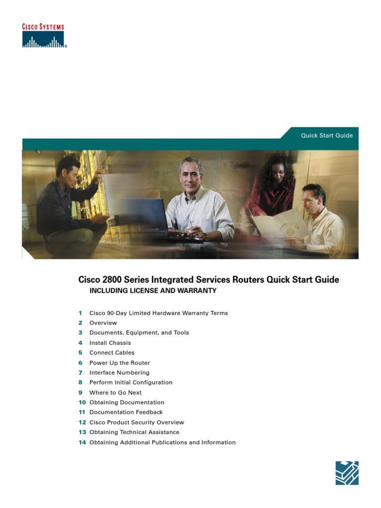 Cisco 2800 Series Routers Quick Start Guide | PDF | Electrical Wiring ...