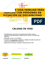 Calidad de Vida Familiar para Familias Con Personas